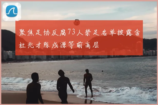 聚焦足协反腐73人禁足名单披露含杜兆才陈戌源等前高层